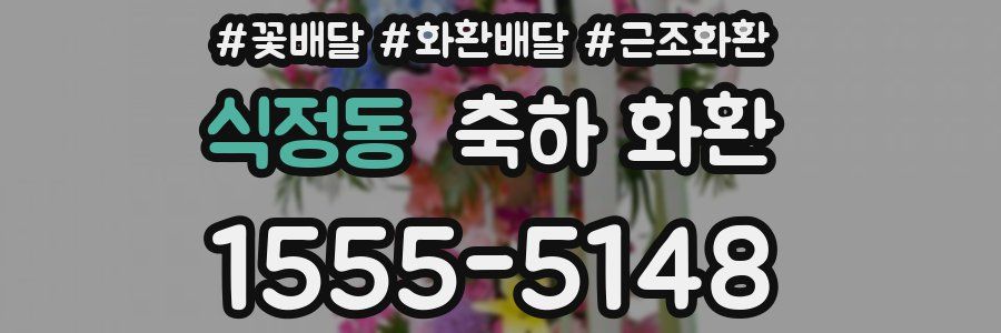 식정동 축하 화환