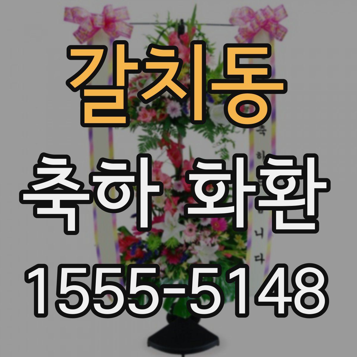 갈치동 축하 화환