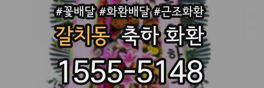 갈치동 축하 화환