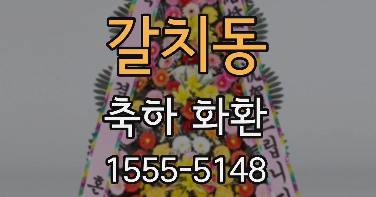 갈치동 축하 화환