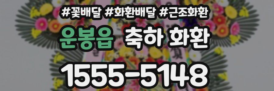 운봉읍 축하 화환
