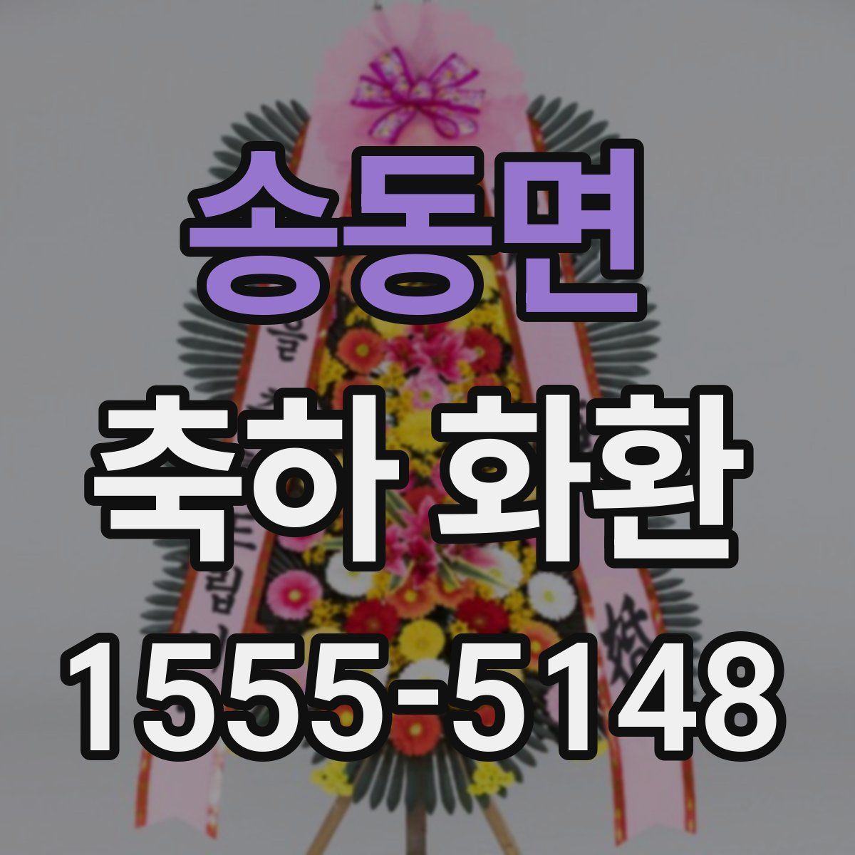 송동면 축하 화환