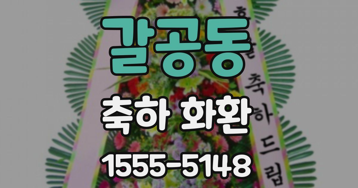 갈공동 축하 화환