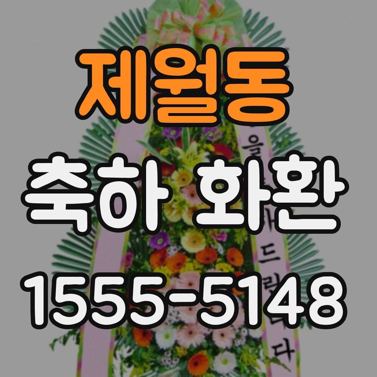 제월동 축하 화환
