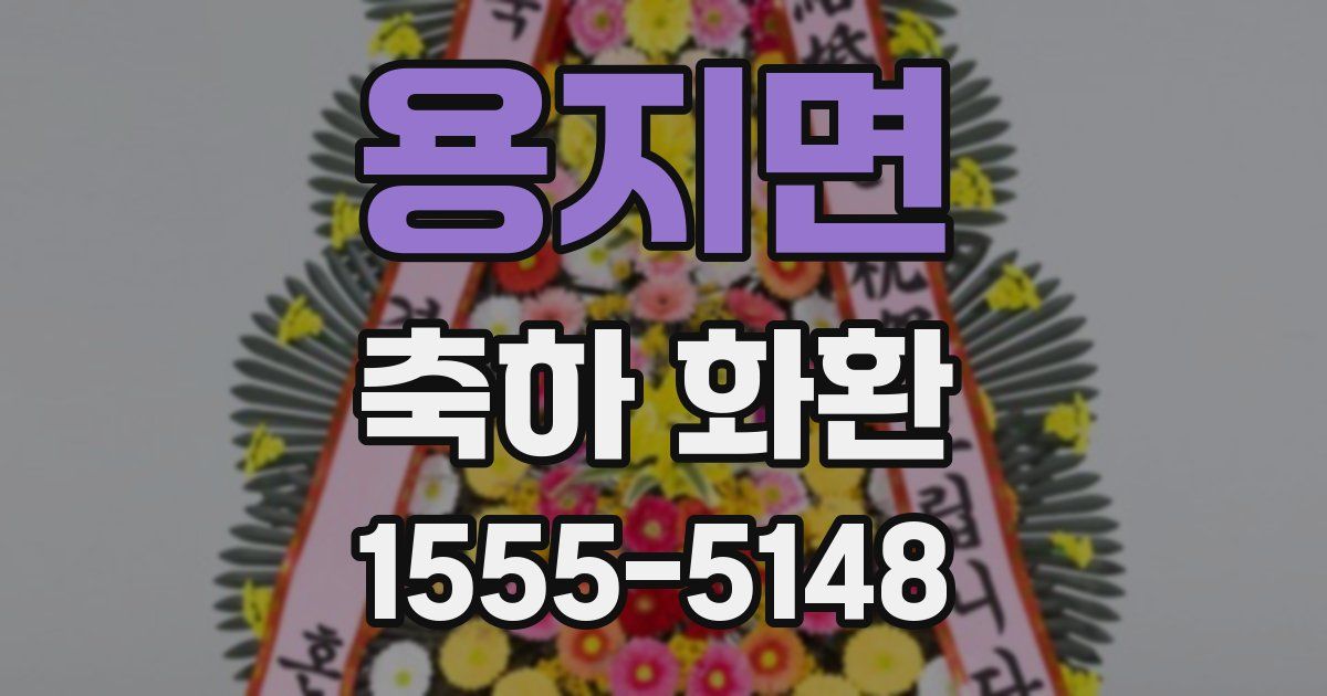 용지면 축하 화환