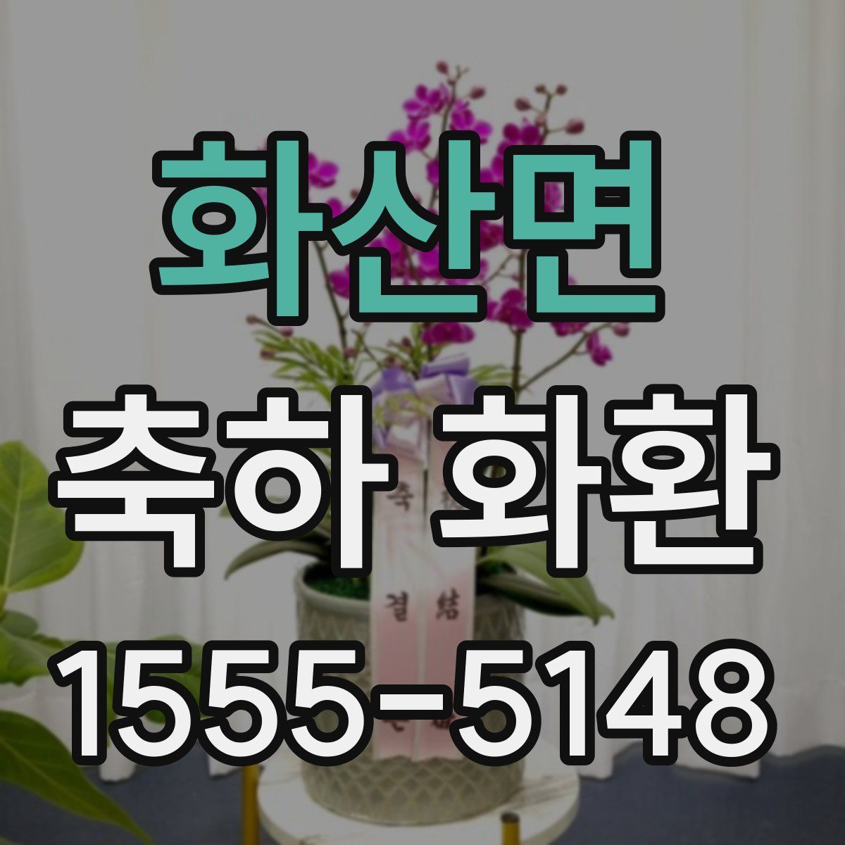 화산면 축하 화환