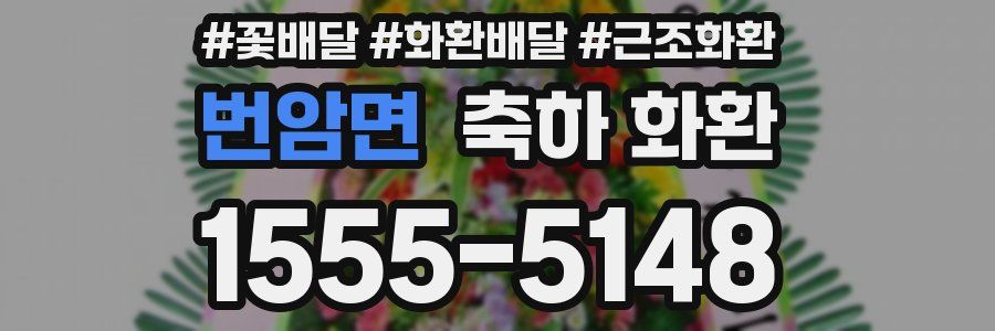 번암면 축하 화환