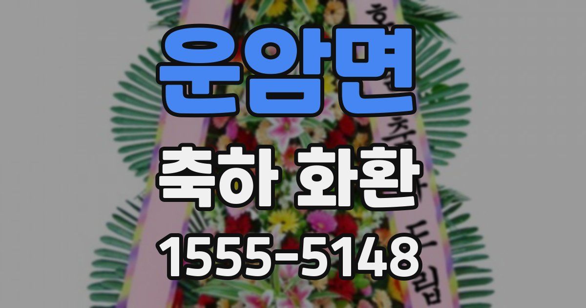 운암면 축하 화환