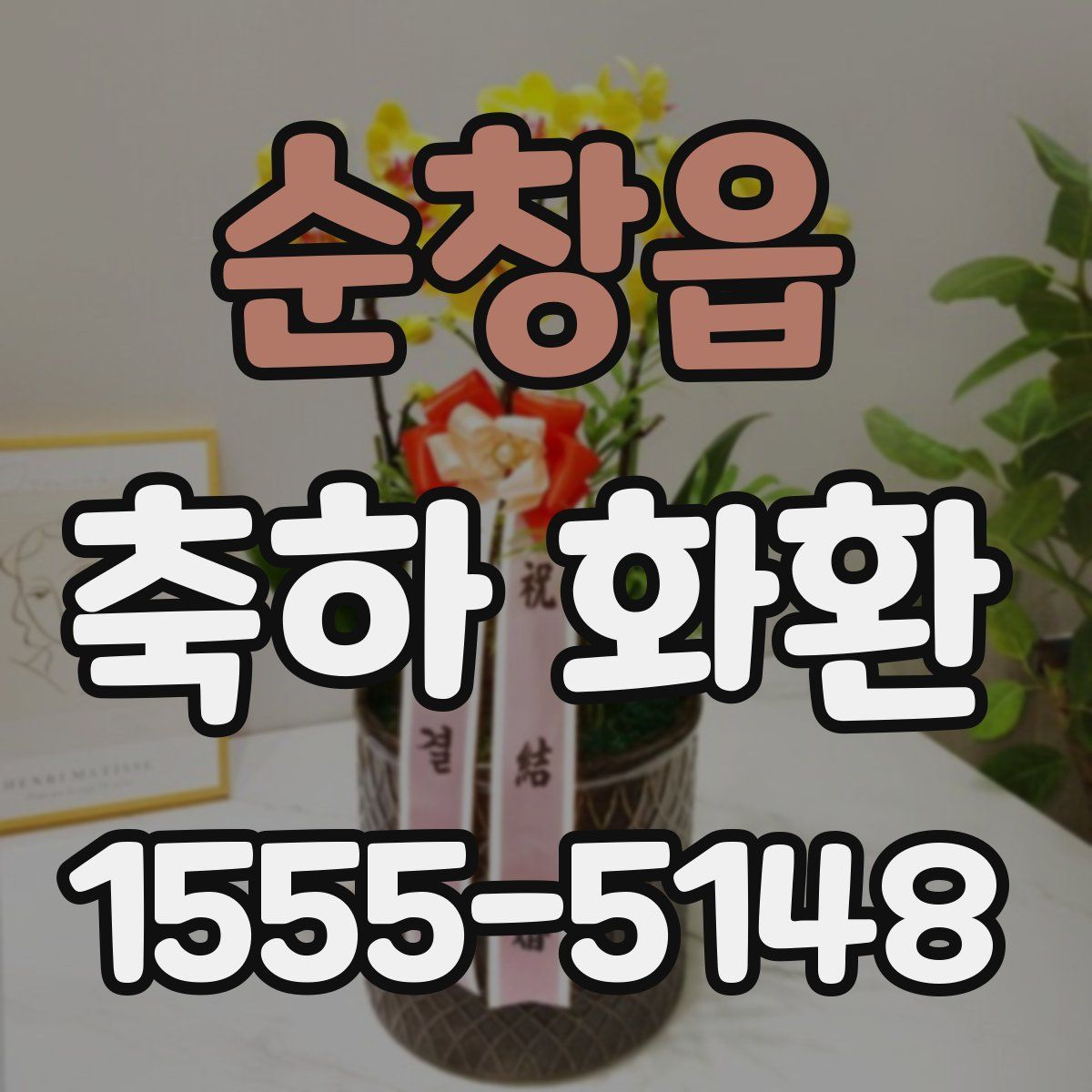 순창읍 축하 화환