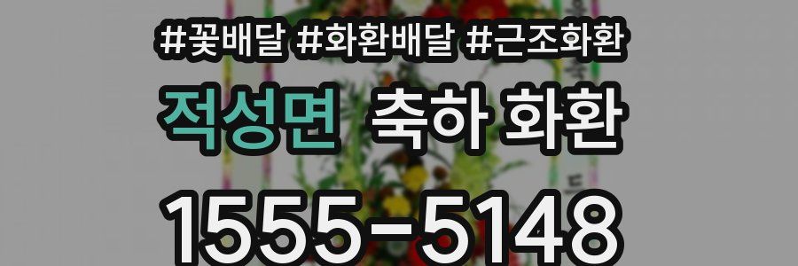 적성면 축하 화환