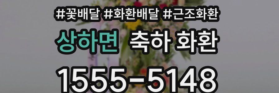 상하면 축하 화환