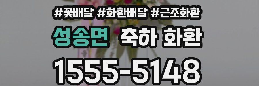 성송면 축하 화환