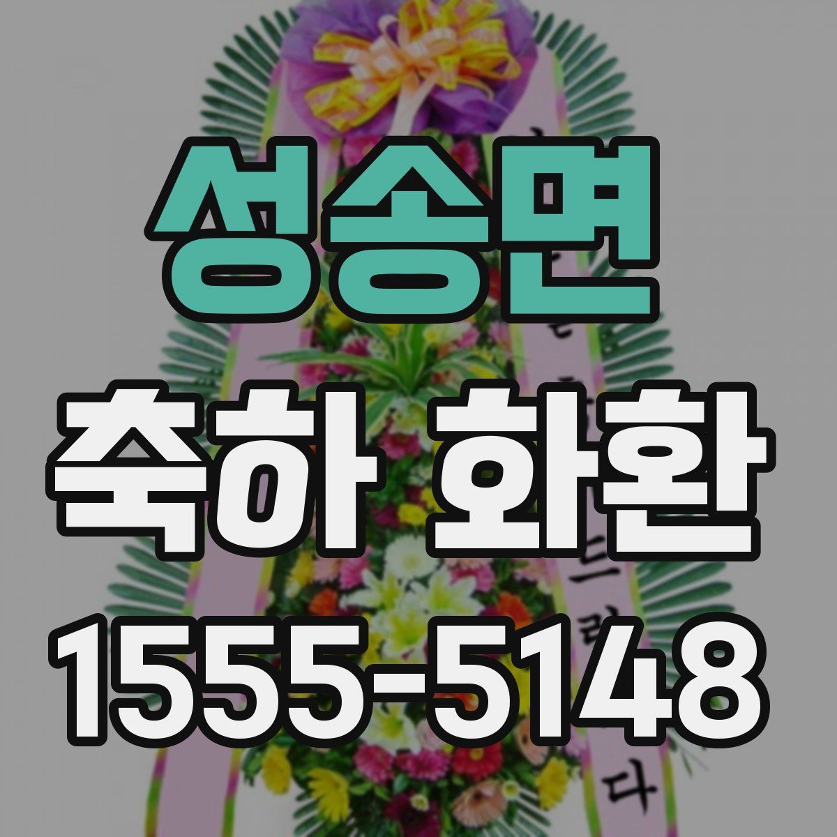 성송면 축하 화환