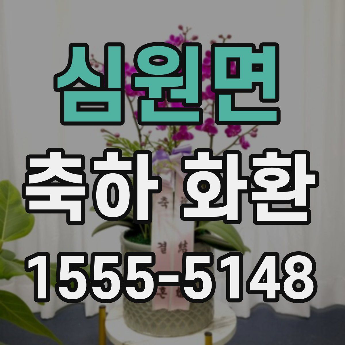 심원면 축하 화환