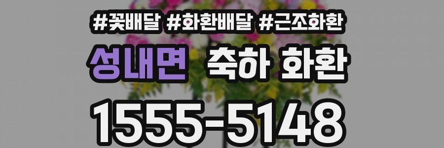 성내면 축하 화환