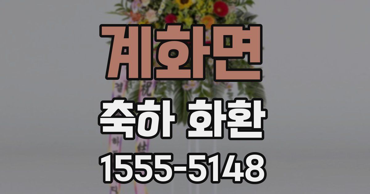계화면 축하 화환