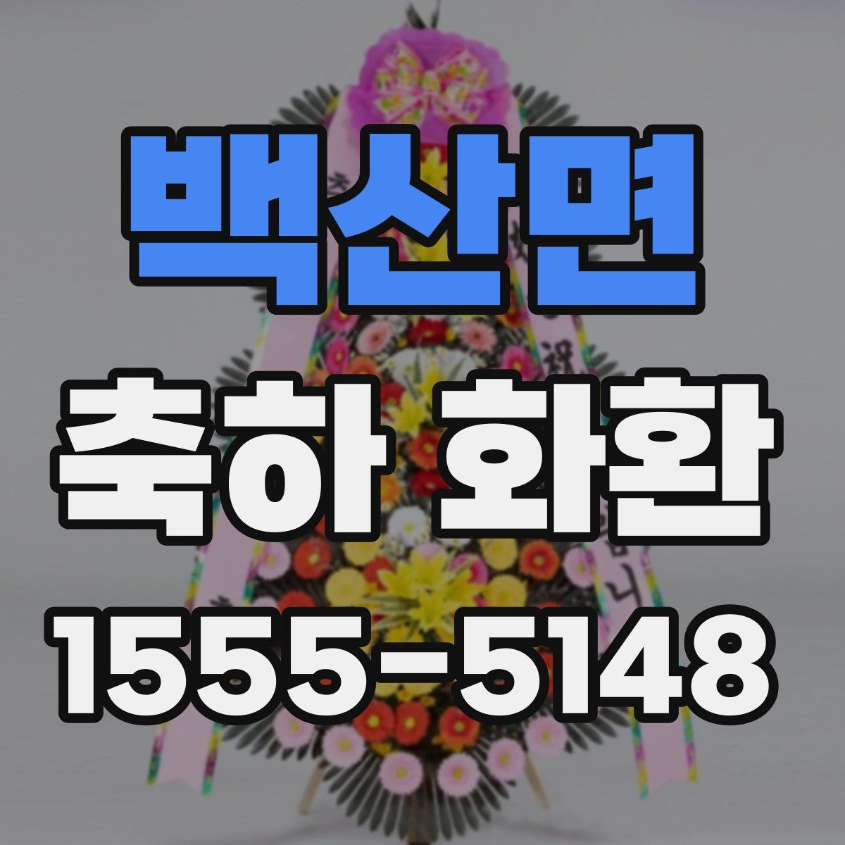 백산면 축하 화환