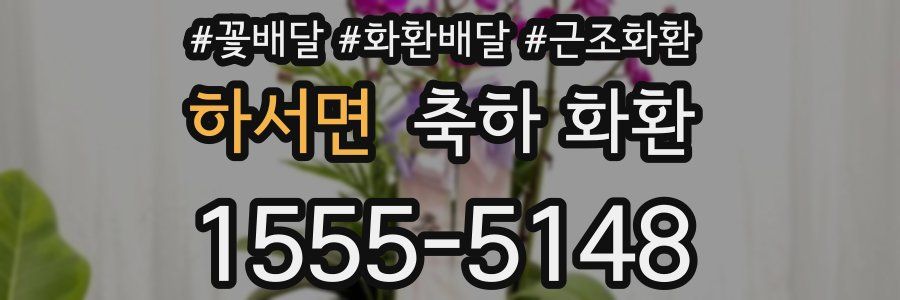 하서면 축하 화환
