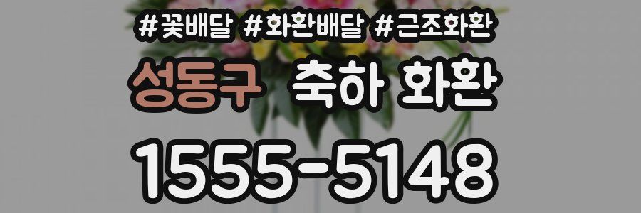 성동구 축하 화환