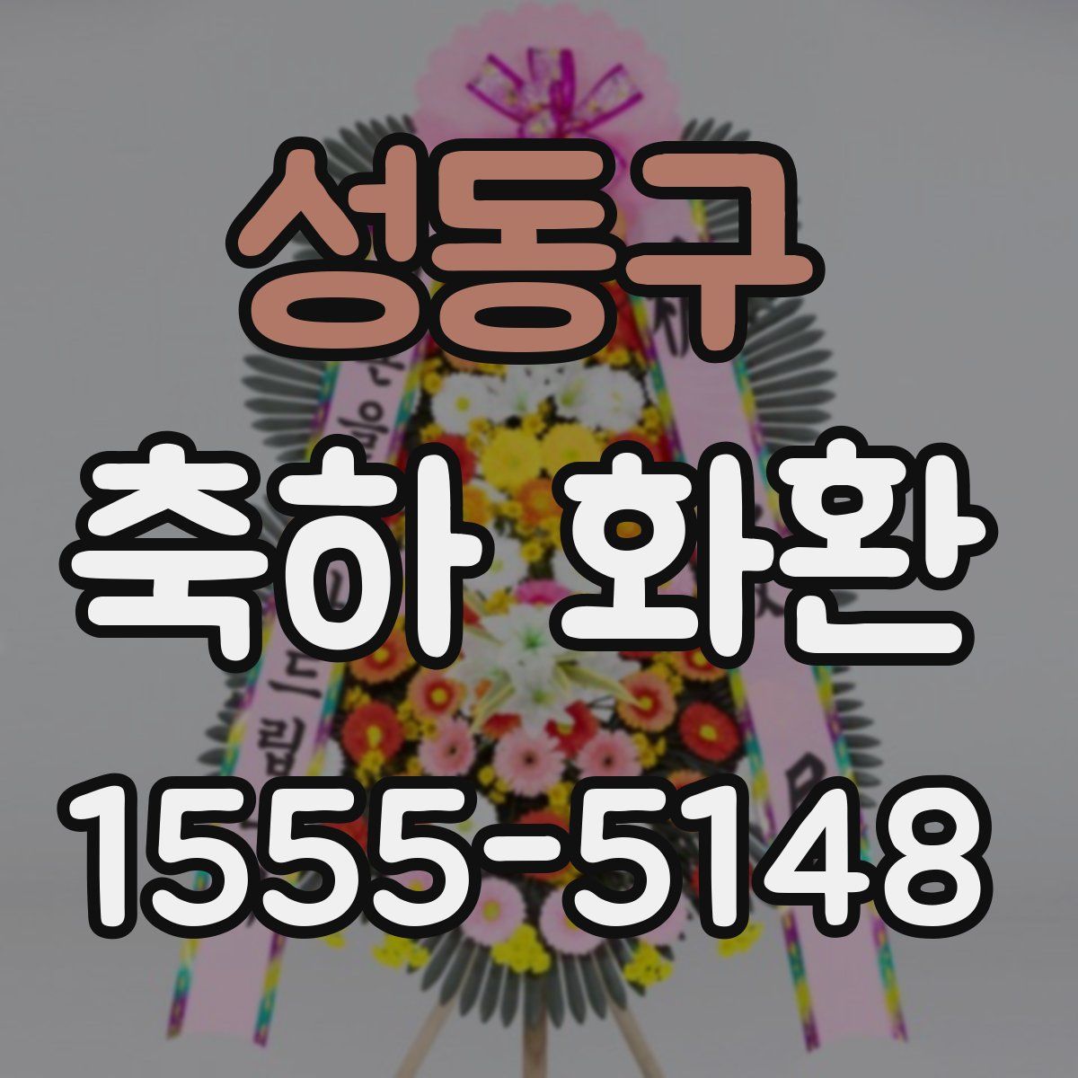 성동구 축하 화환