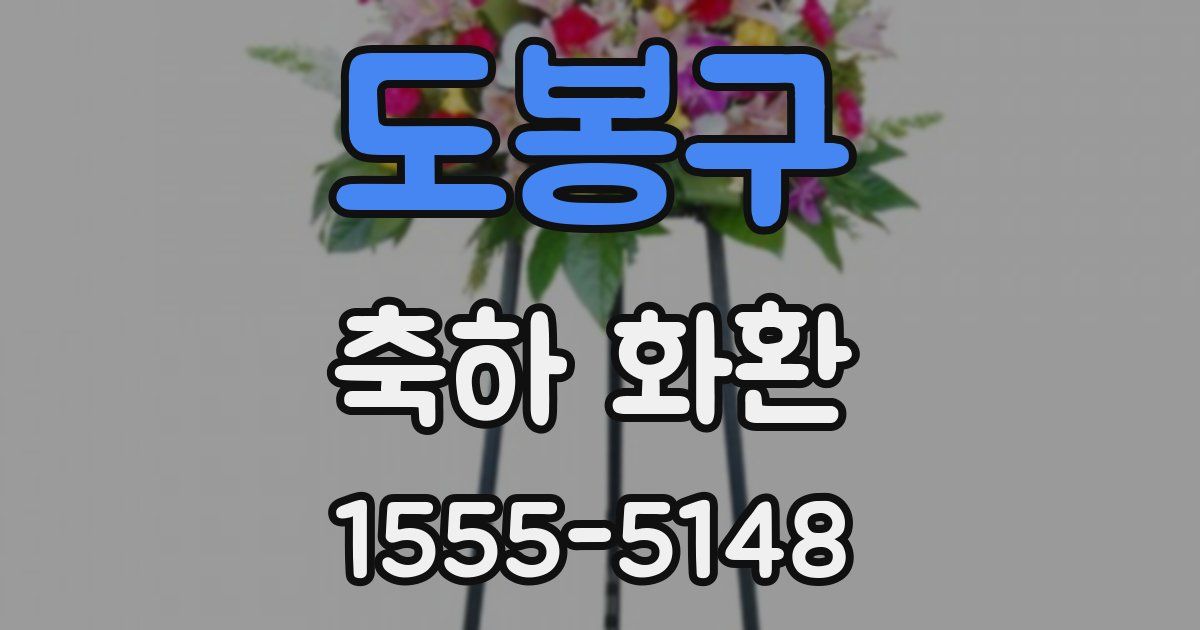 도봉구 축하 화환