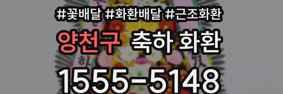 양천구 축하 화환