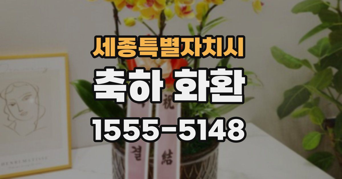 세종특별자치시 축하 화환
