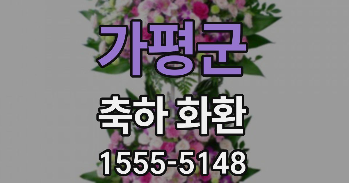 가평군 축하 화환
