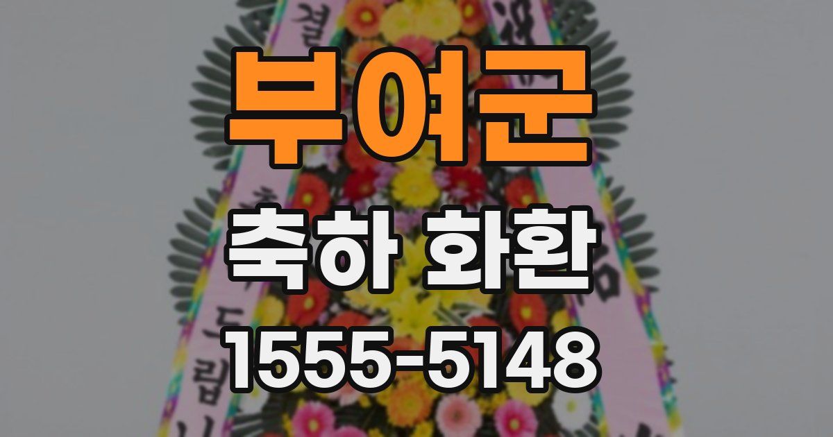 부여군 축하 화환