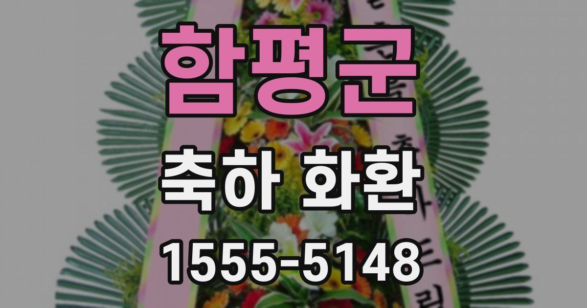 함평군 축하 화환