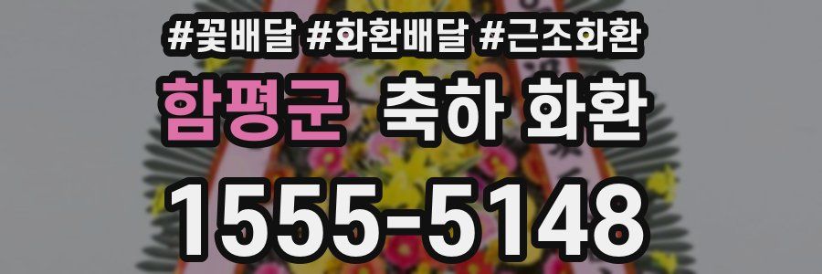 함평군 축하 화환