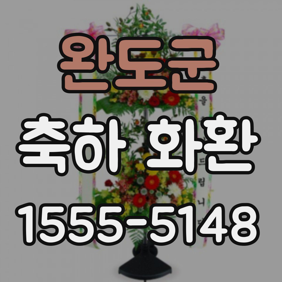완도군 축하 화환