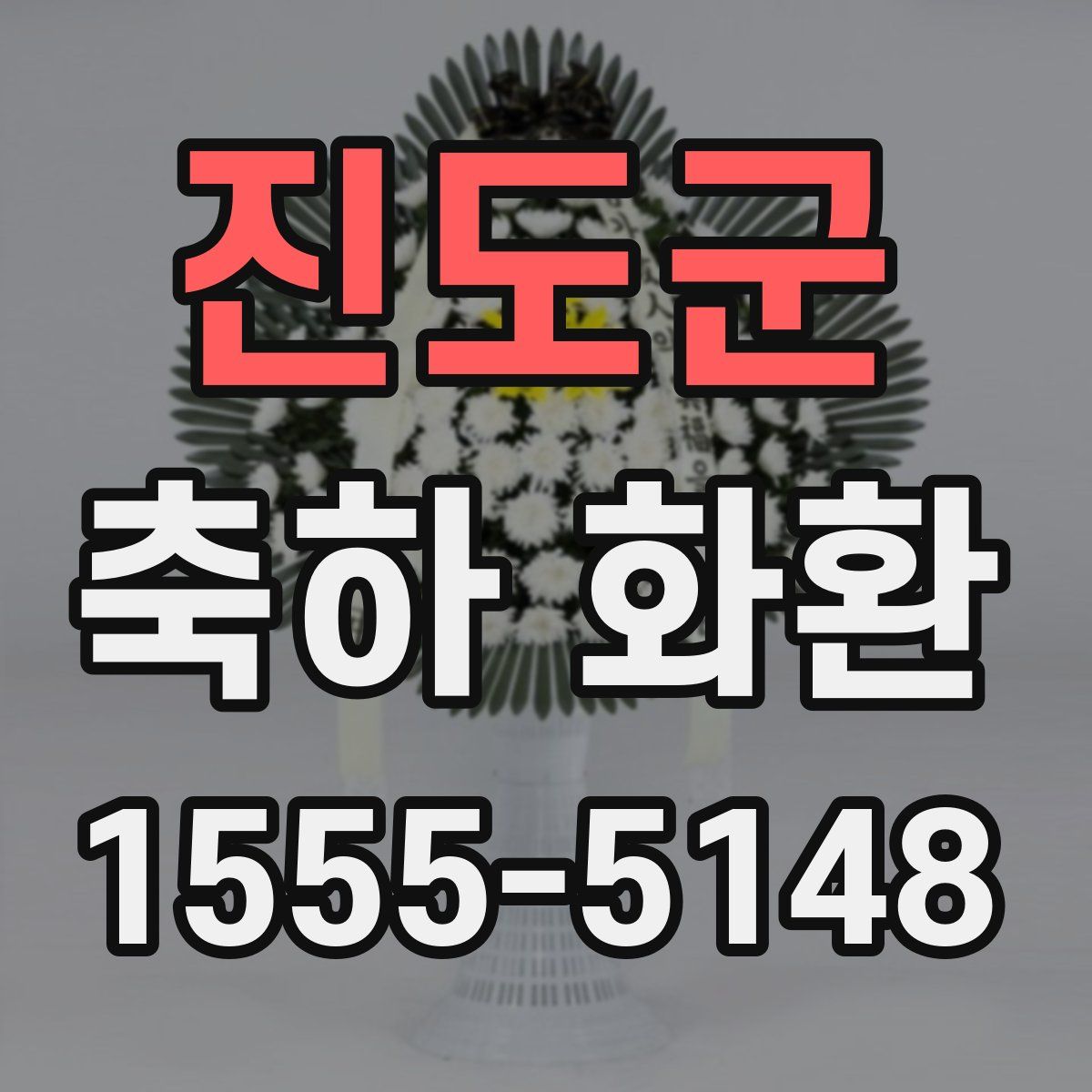 진도군 축하 화환