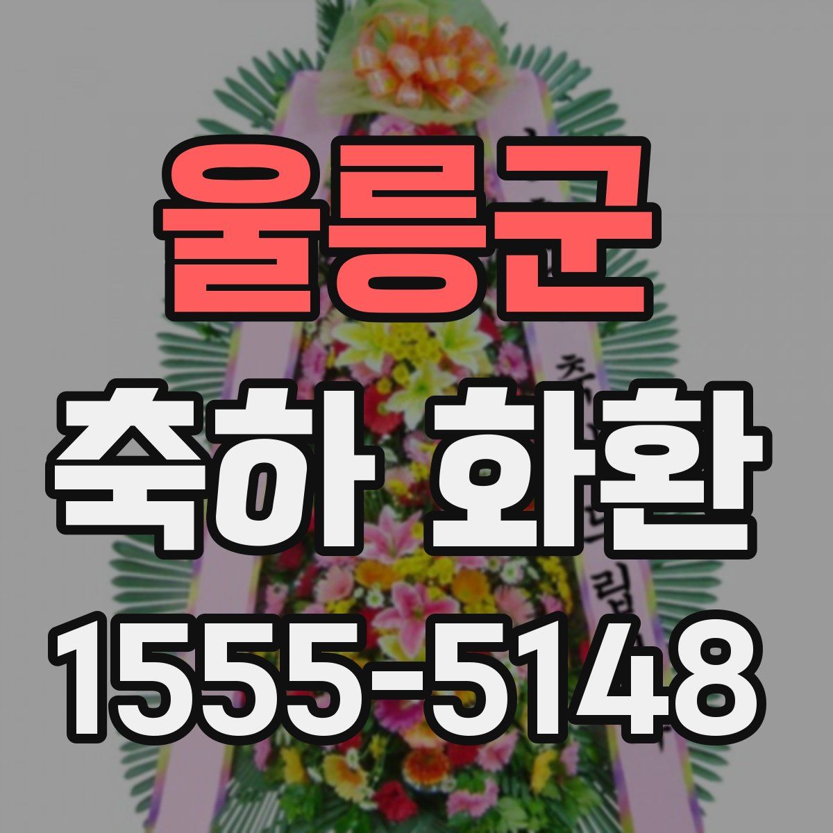 울릉군 축하 화환