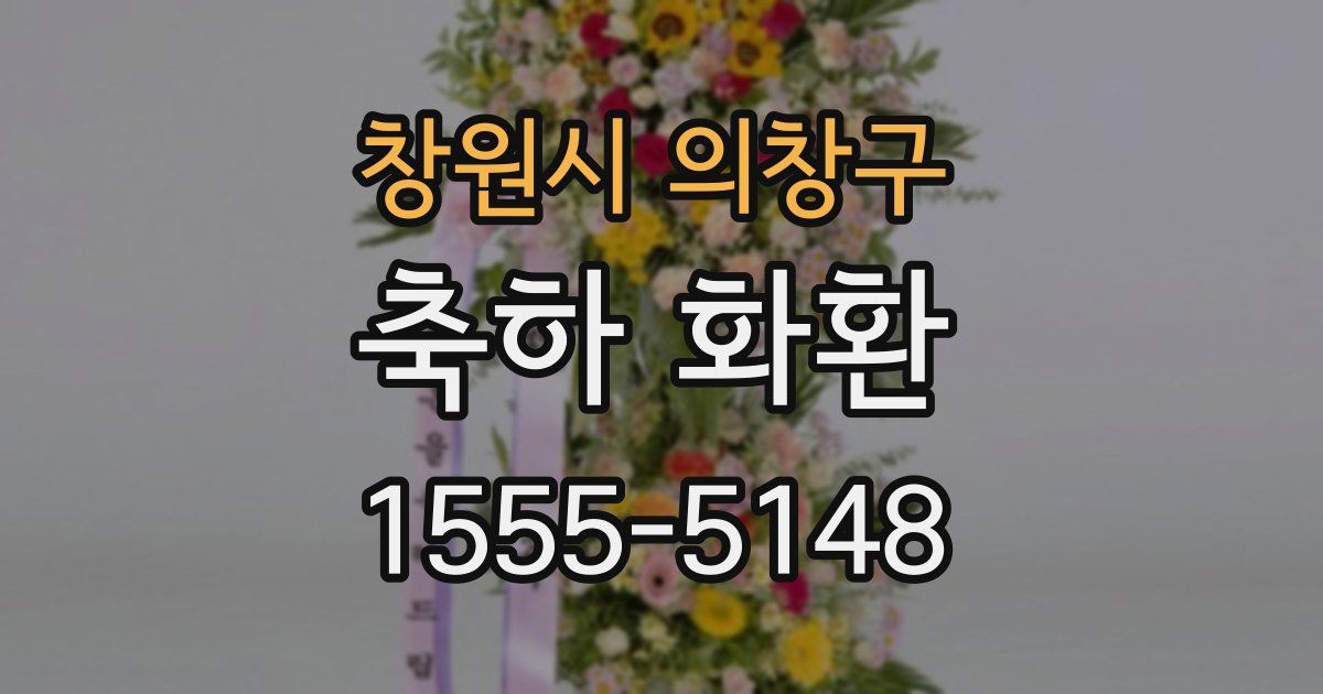 창원시 의창구 축하 화환