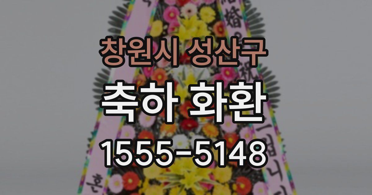 창원시 성산구 축하 화환