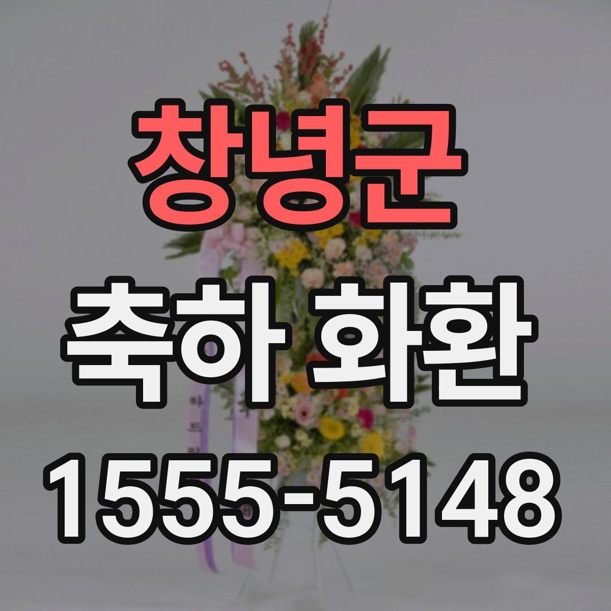 창녕군 축하 화환