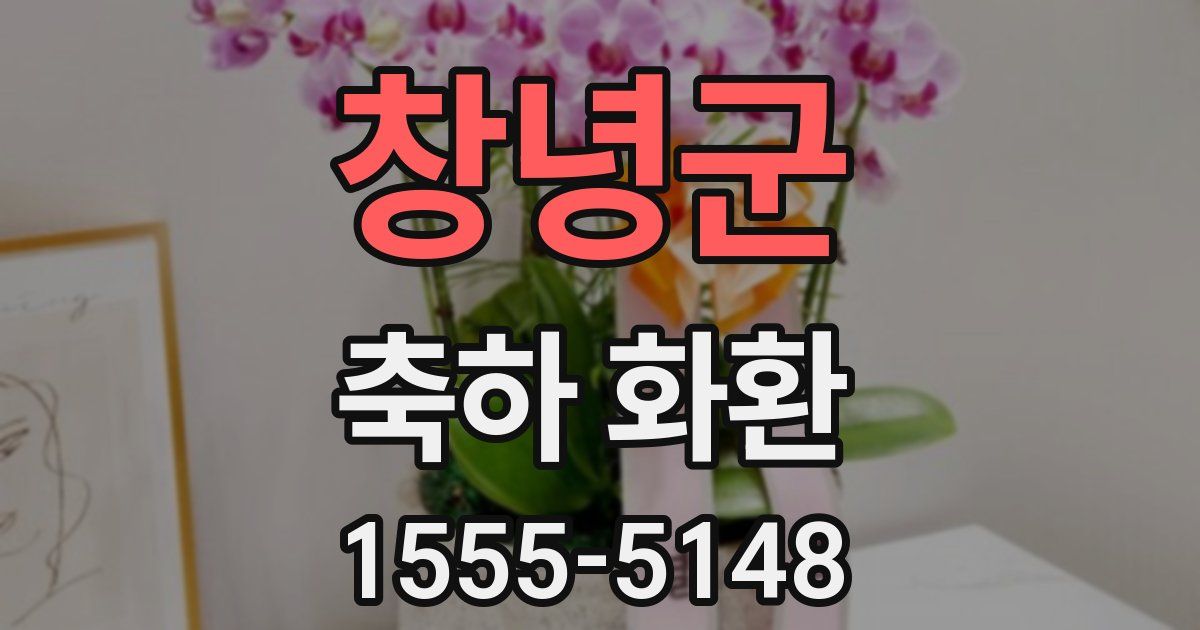 창녕군 축하 화환