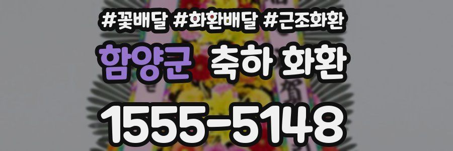 함양군 축하 화환