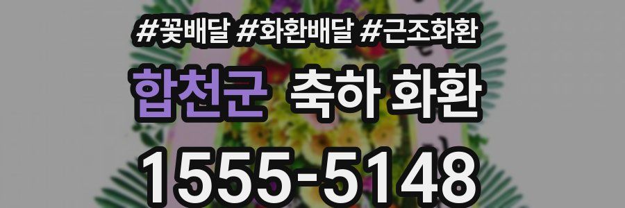 합천군 축하 화환