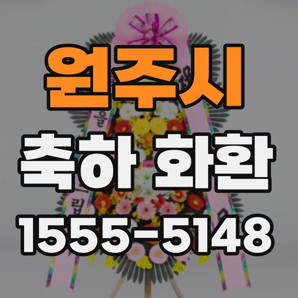 원주시 축하 화환