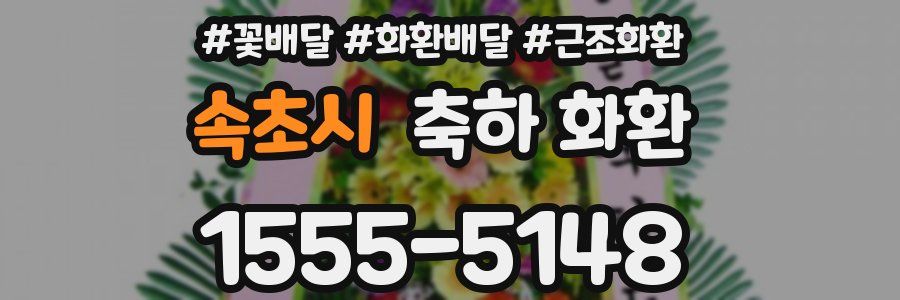 속초시 축하 화환