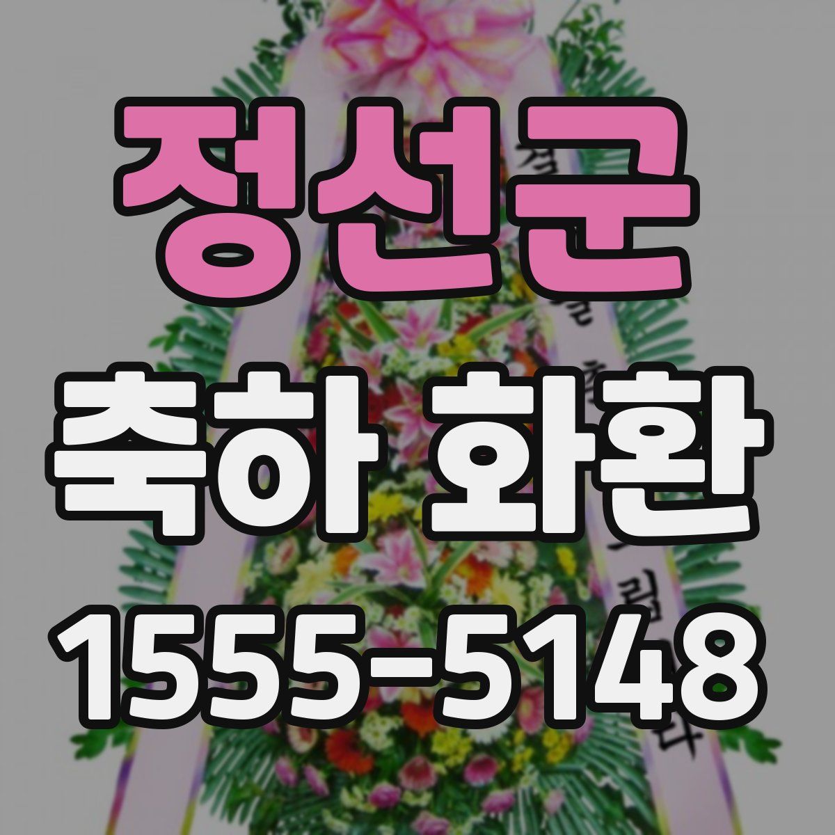 정선군 축하 화환