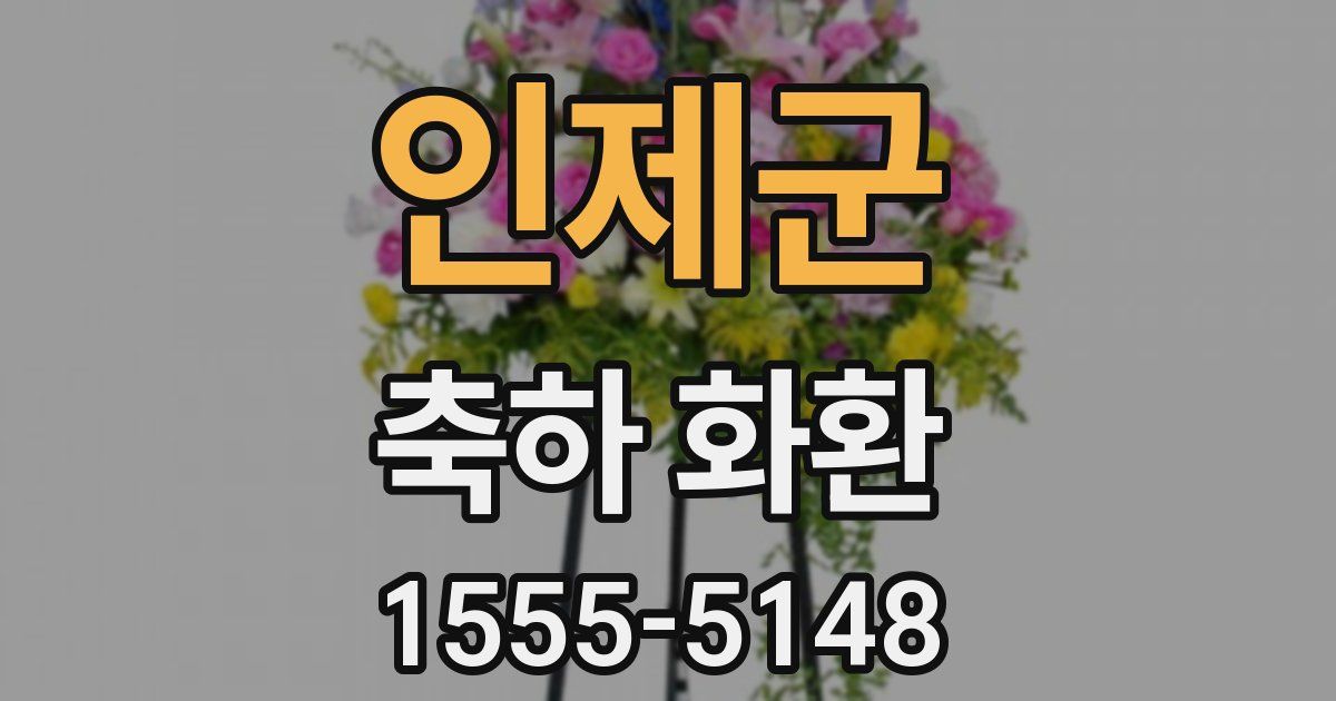 인제군 축하 화환