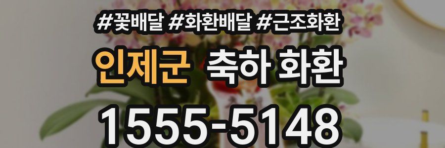 인제군 축하 화환