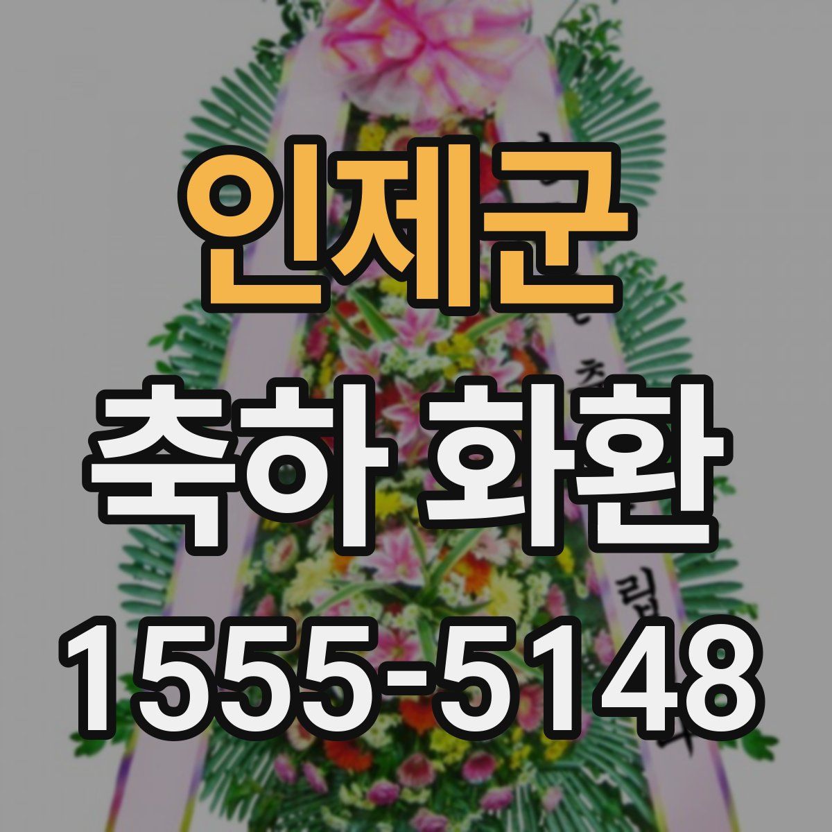 인제군 축하 화환