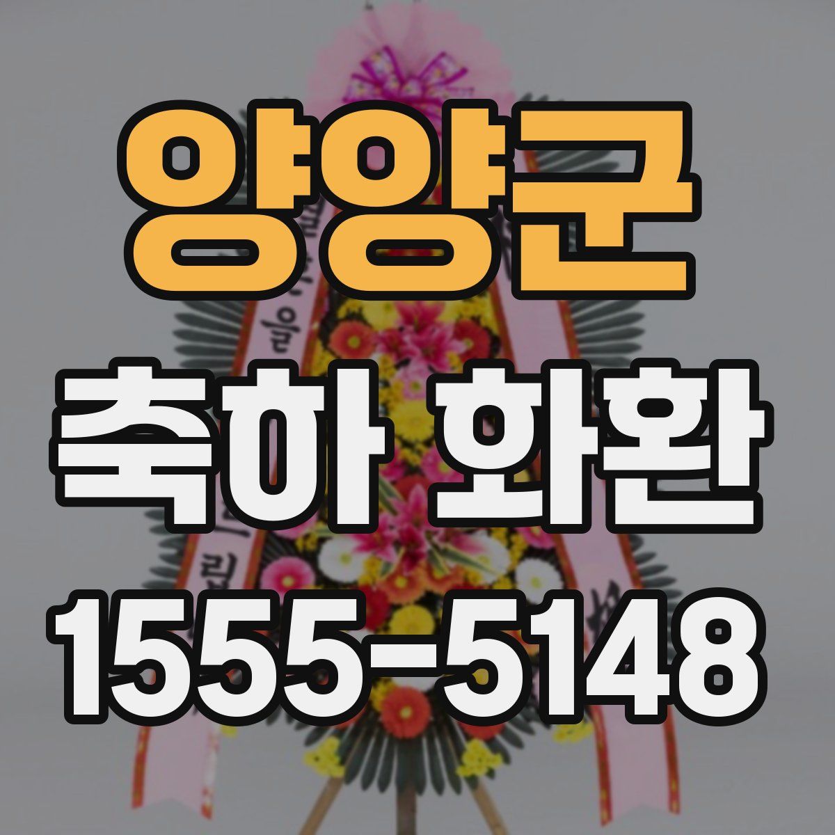 양양군 축하 화환