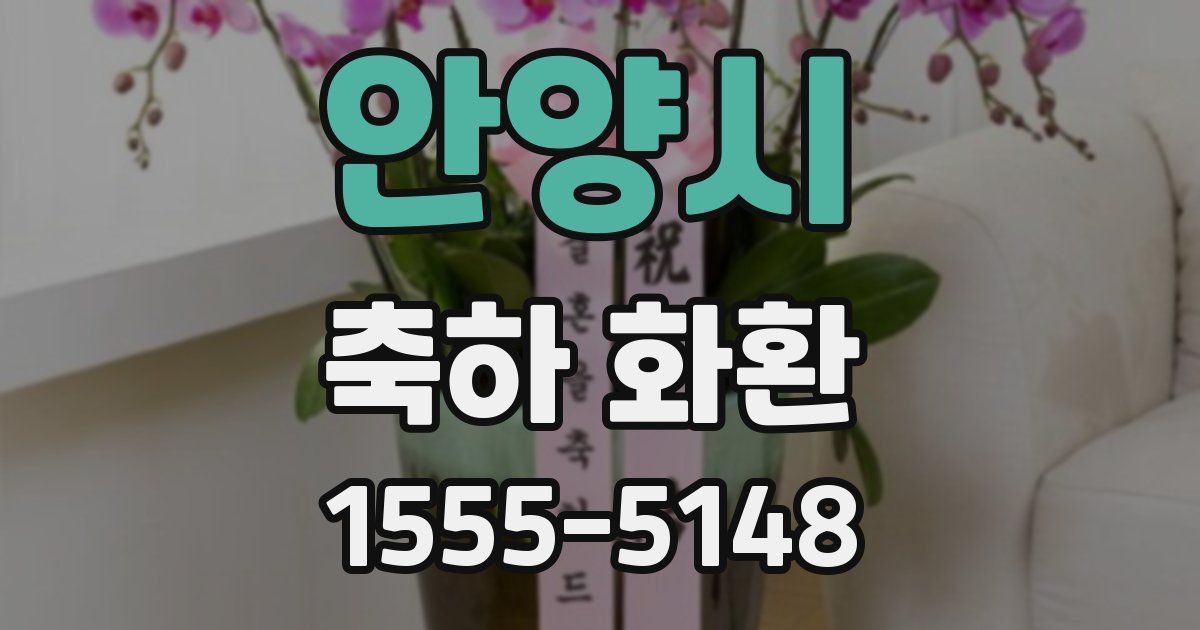 안양시 축하 화환