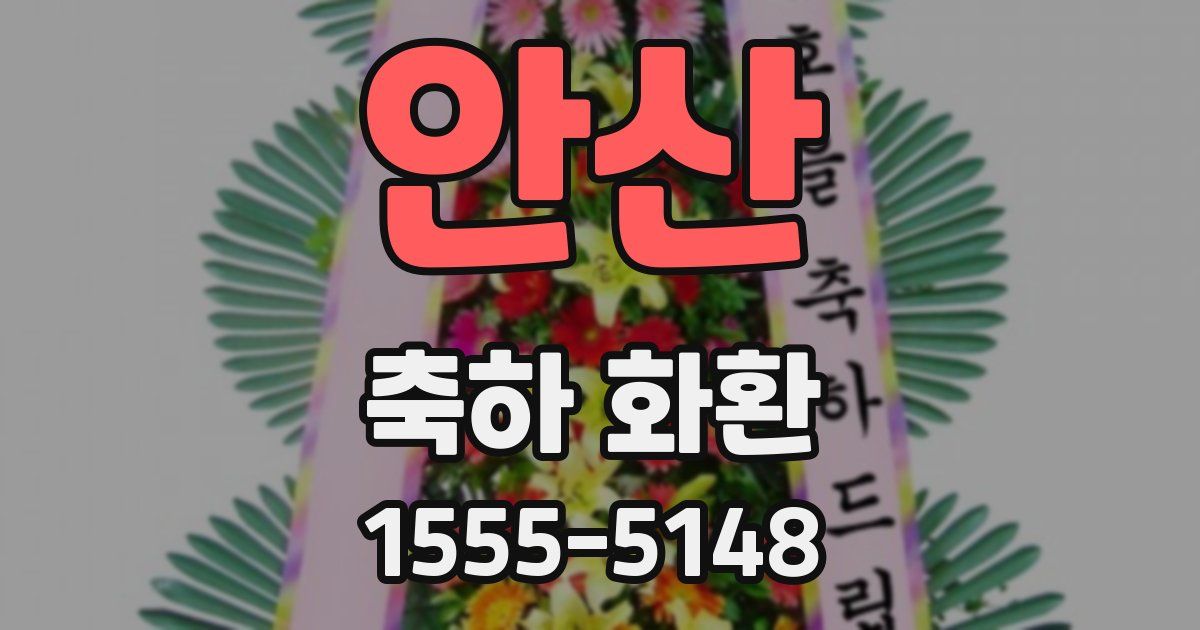 안산 축하 화환