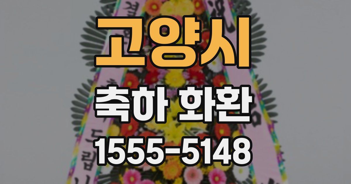 고양시 축하 화환